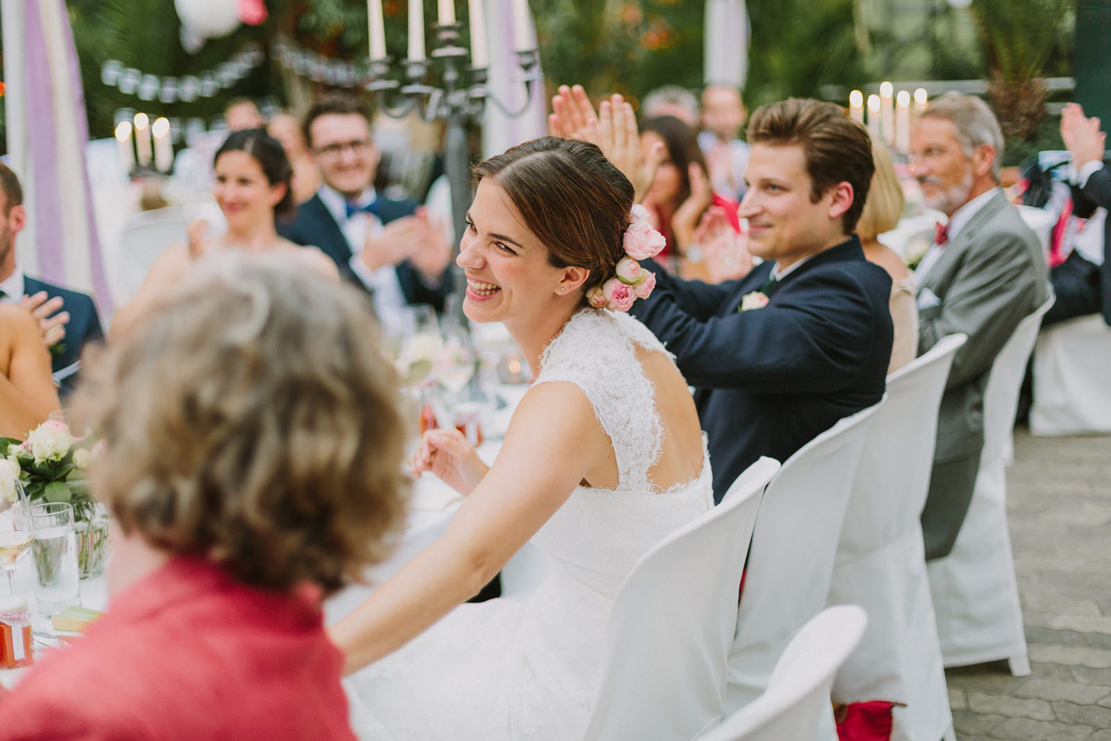 bride laughing