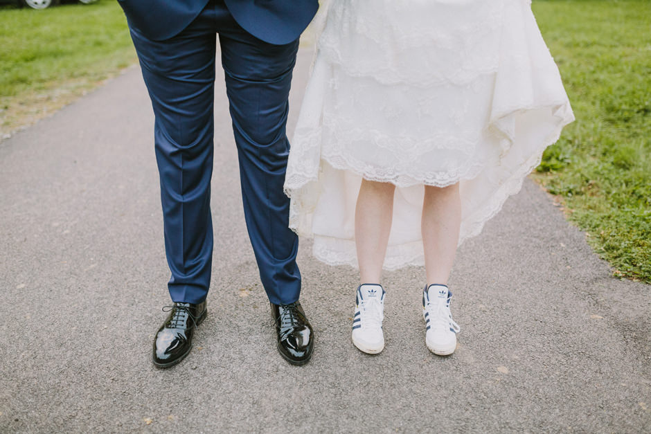 wedding shoes portrait